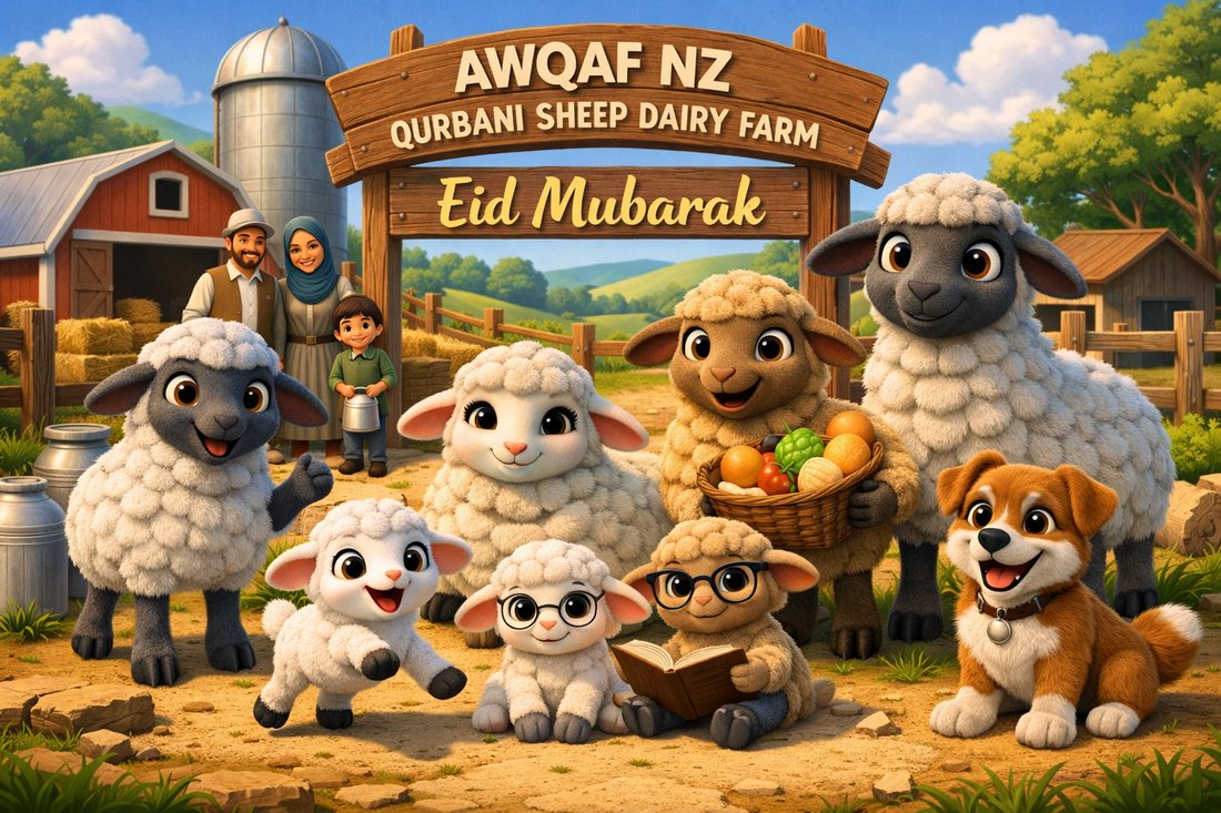 Awqaf NZ Qurbani sheep-dairy — spreading the message